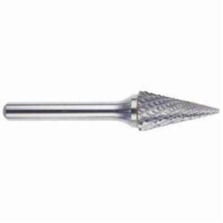 Morse Carbide Burr, Premium, Series 5970, Pointed, 14 Head Dia, 34 Length of Cut, 2 Overall Length, 59613
